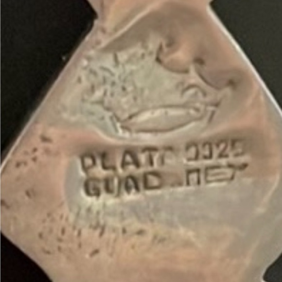 Wow what a find!  Plated 925 Guadalupe Mexico. Beautiful Earrings - Picture 4 of 4